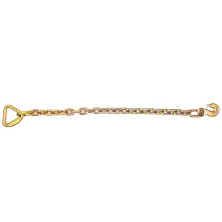 Us Cargo Control 5/16" x 30" Chain Extension w/ 2" D-Ring - 10, 000 lbs Break Strength CE34383DR70